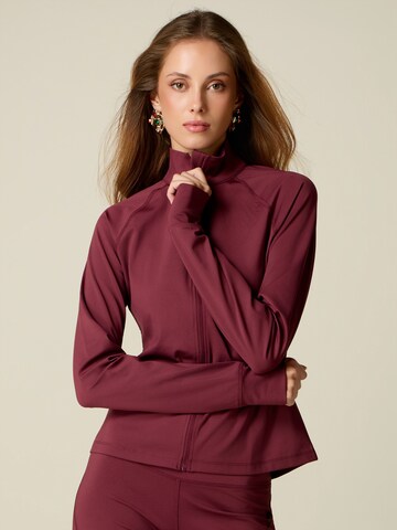 Veste de survêtement oltre en rouge