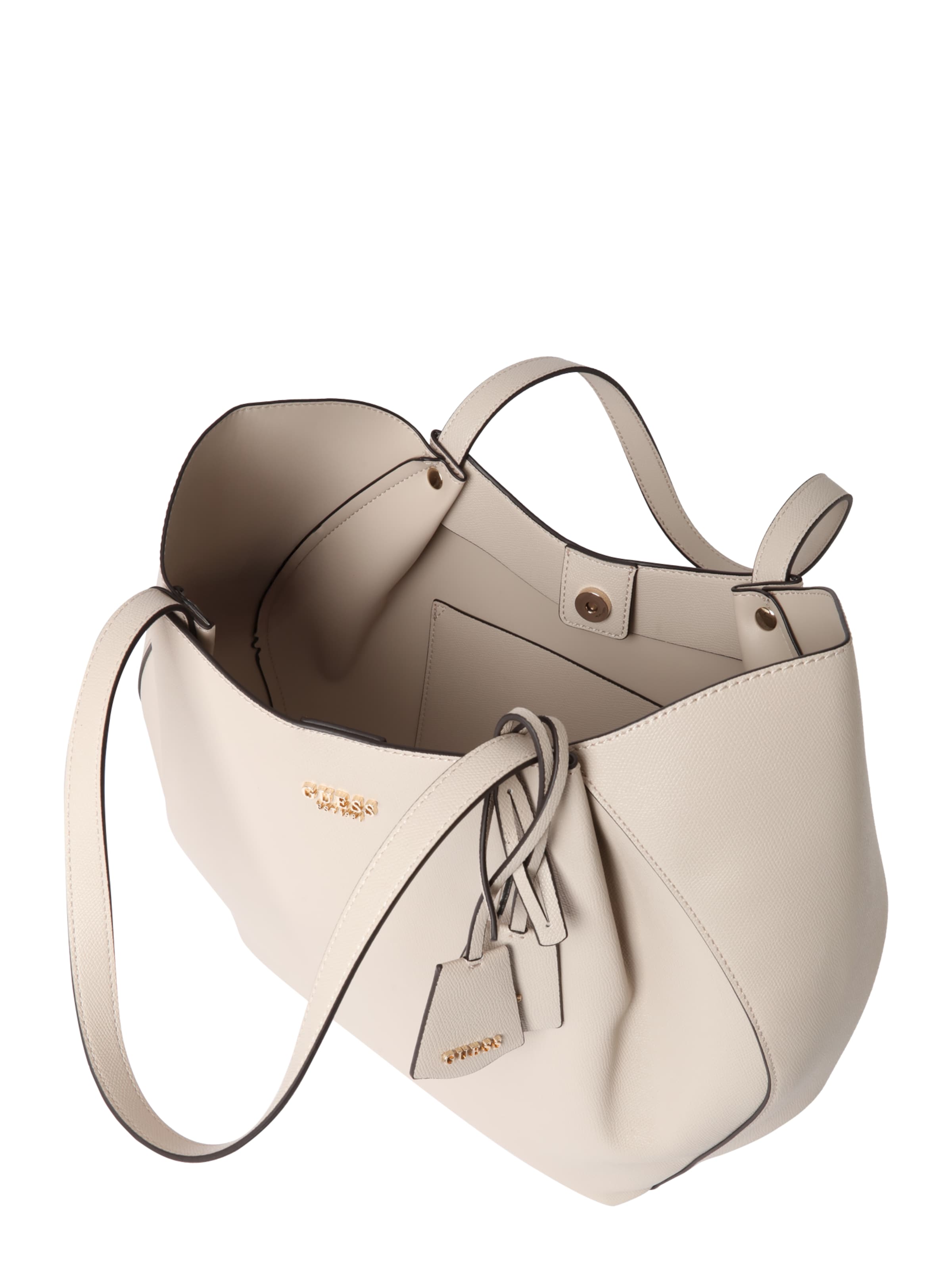 GUESS Shopper 'Amorette 2 In 1 Tote' in Beige