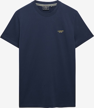 Superdry & Co Shirt 'Essential' in Blue: front