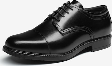 Bruno Marc Lace-Up Shoes in Black: front