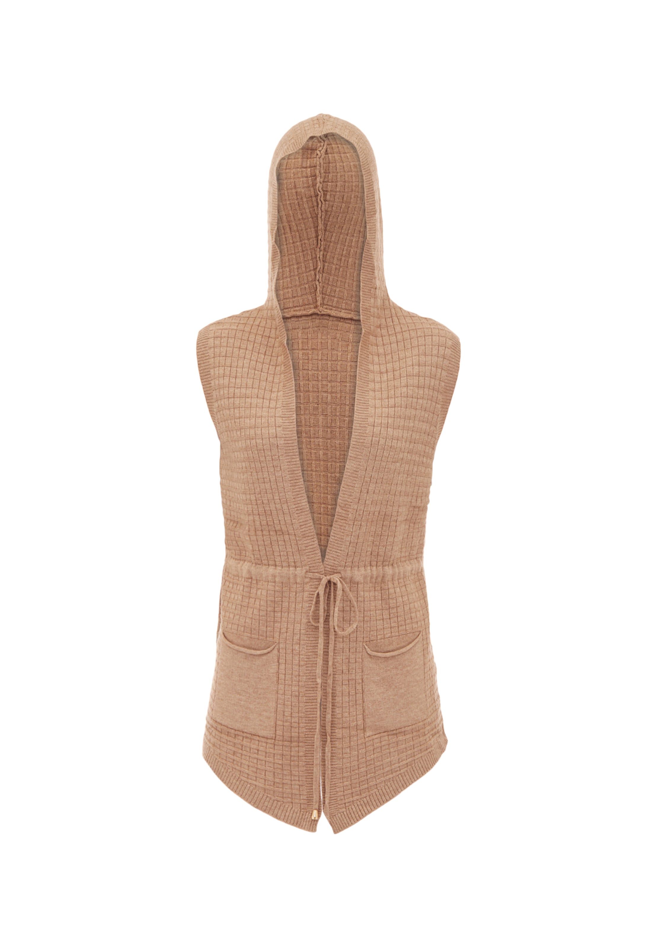 COBIE Knit cardigan in Brown: front