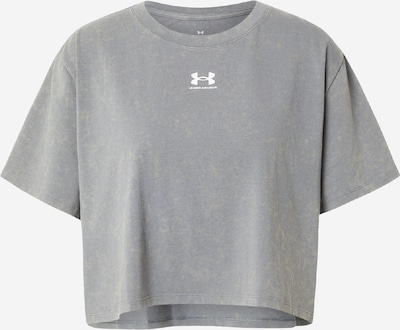 Sportiniai marškinėliai 'Rival' iš UNDER ARMOUR, spalva – pilka / balta, Prekių apžvalga