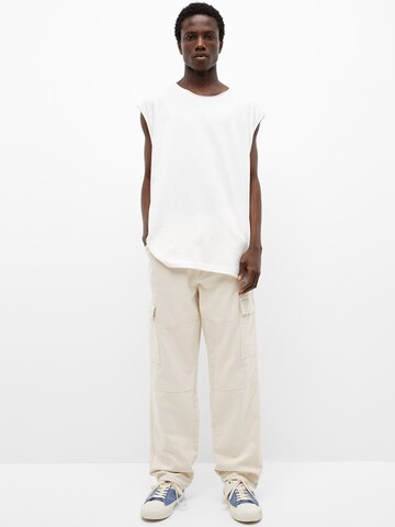 Pull&Bear Loose fit Cargo Pants in Beige