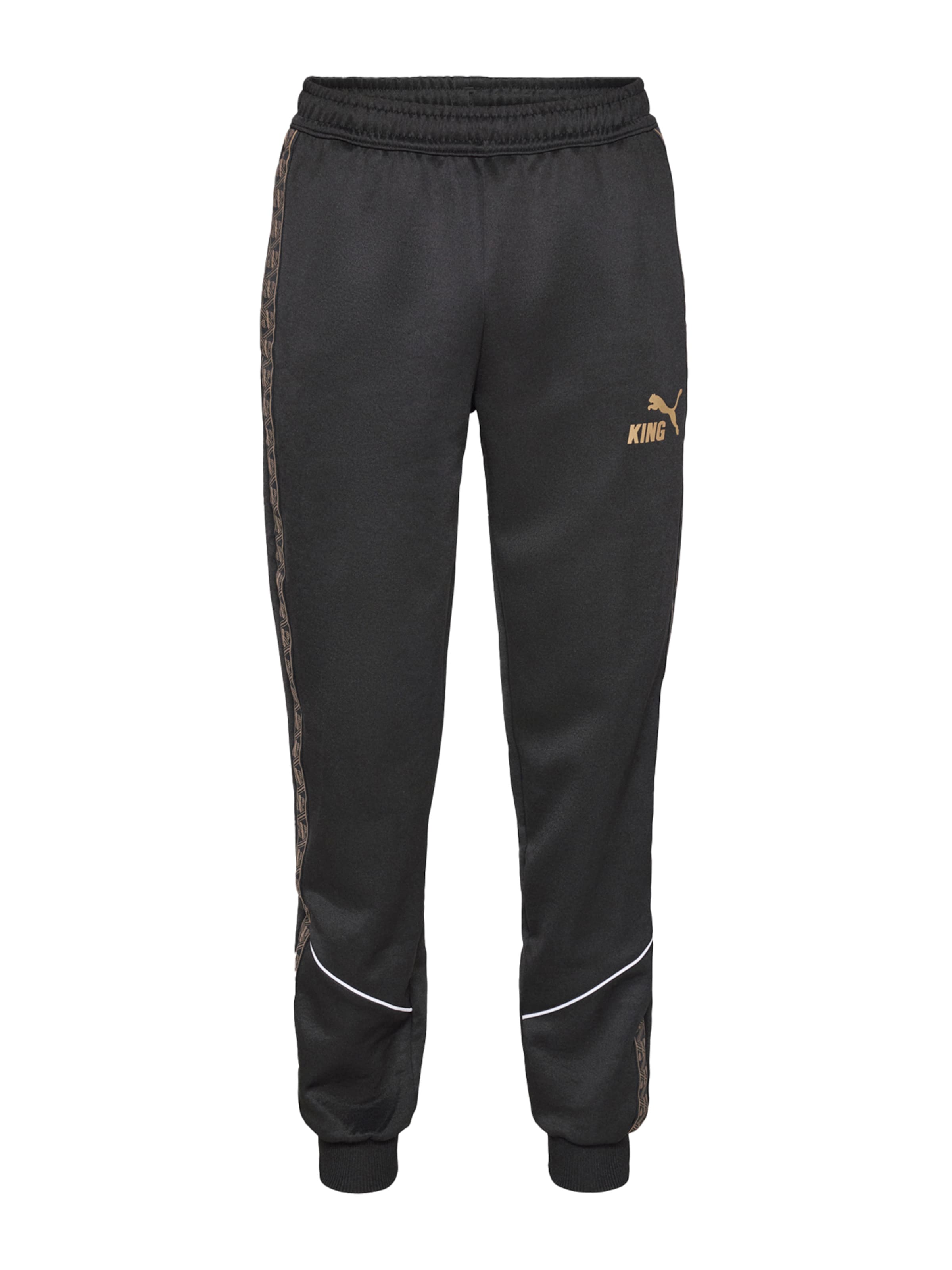 PUMA - Tapered Pantalón deportivo 'KING Anthem' en negro: frente