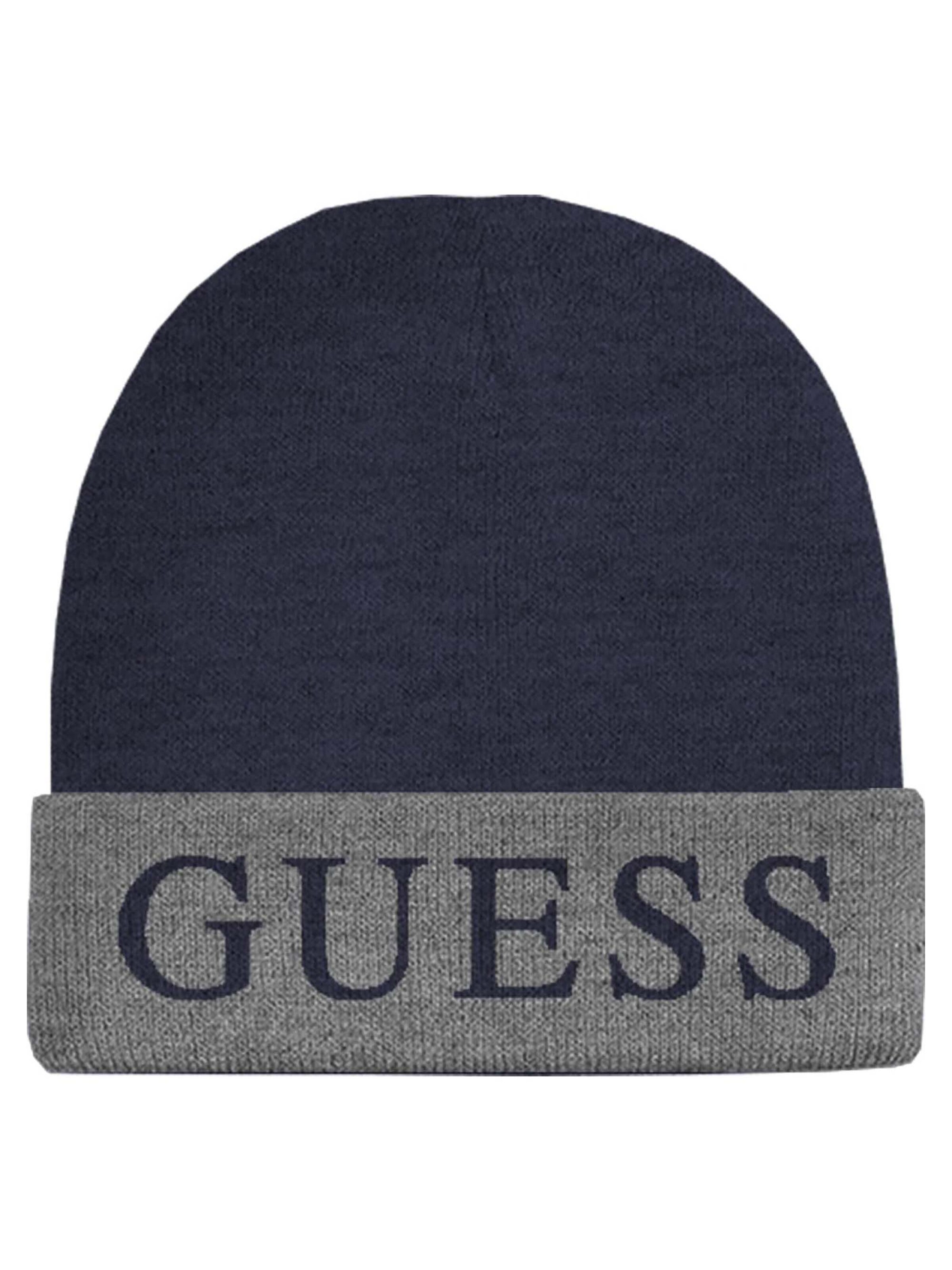 GUESS Beanie in Blue: front
