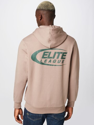 JACK & JONES Sweatshirt 'ELITE' in Bruin