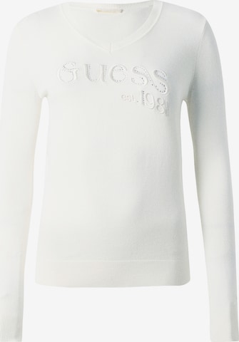 balta GUESS Megztinis 'SAYLOR': priekis