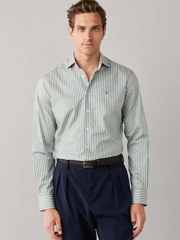 Hackett London Comfort fit Button Up Shirt in Green: front