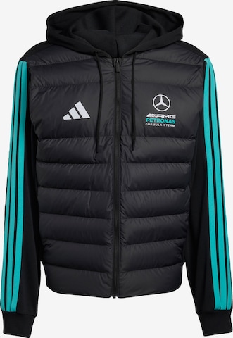 juoda ADIDAS PERFORMANCE Sportinė striukė 'Mercedes-AMG Petronas Formula 1 Team': priekis