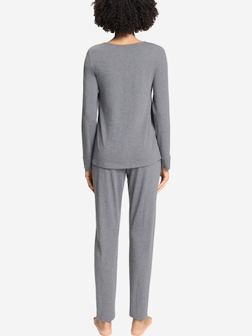 Hanro Pyjama 'Natural Elegance' in Grijs