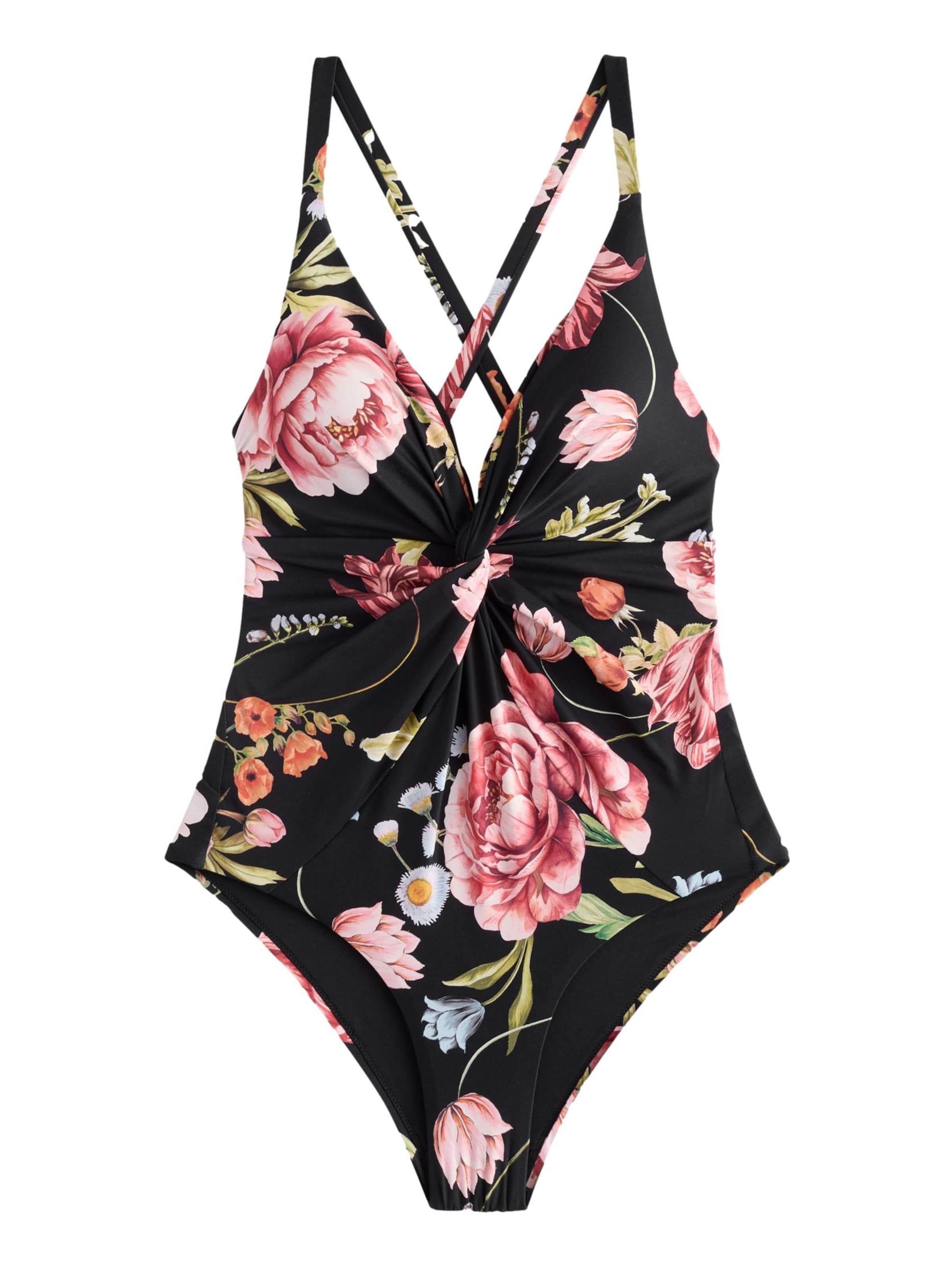 Next Сутиен с триъгълни чашки Бански костюм в черно: отпред