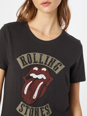 ONLY - Camisa 'Rolling Stones' em preto