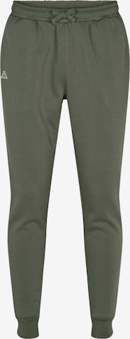 KAPPA Regular Housut 'KMLogo Caseri' värissä vihreä: etupuoli