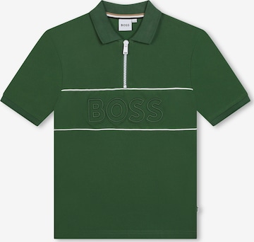 T-Shirt BOSS Kidswear en vert : devant