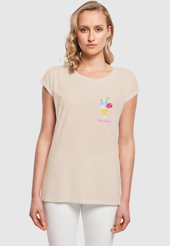 T-shirt 'Pina Colada' Merchcode en beige : devant