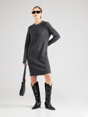 PIECES Knit dress 'PCEllen' in Grey: front
