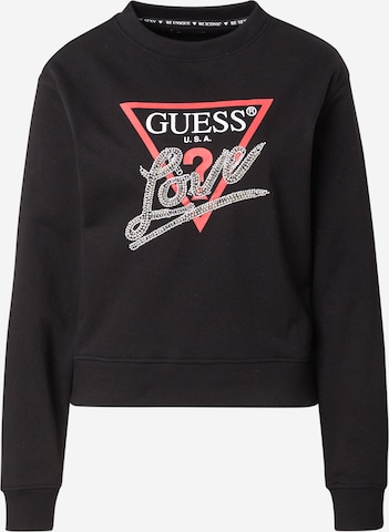 Sweat-shirt 'CN LOVE TRIANGLE SWEATSHIRT' GUESS en noir : devant