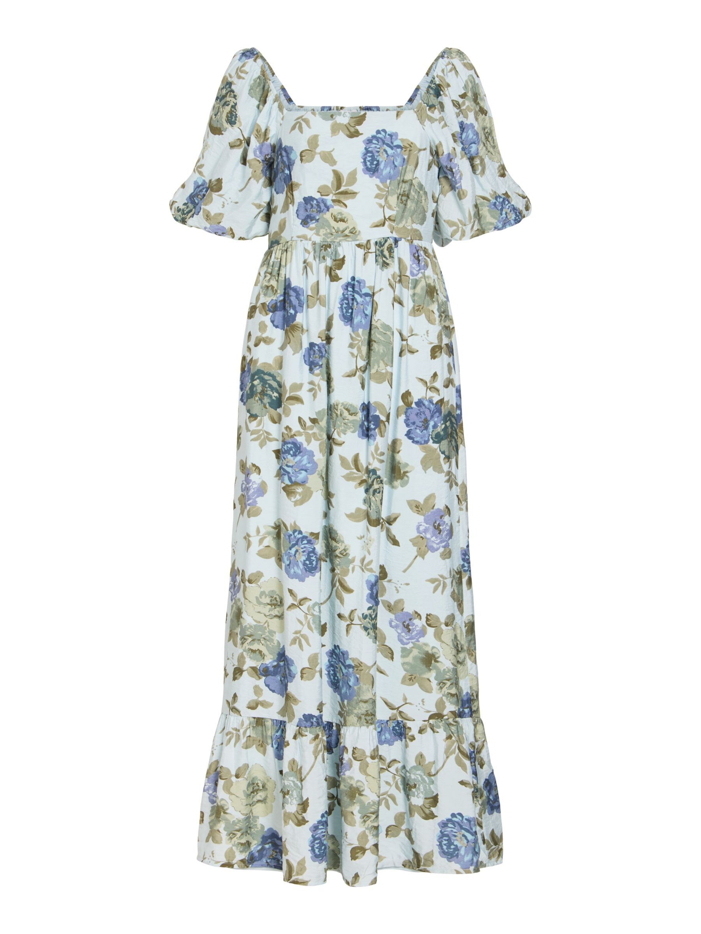 VILA Dress 'VIFLOLA' in Royal blue / Pastel blue / Grass green, Item view