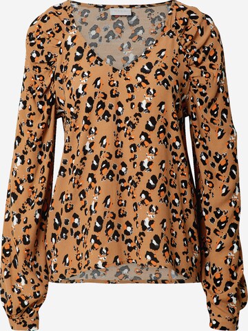 VILA Shirt 'Kittie' in Brown: front