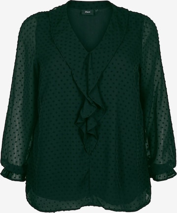 Zizzi - Blusa 'SILVIA' em verde: frente