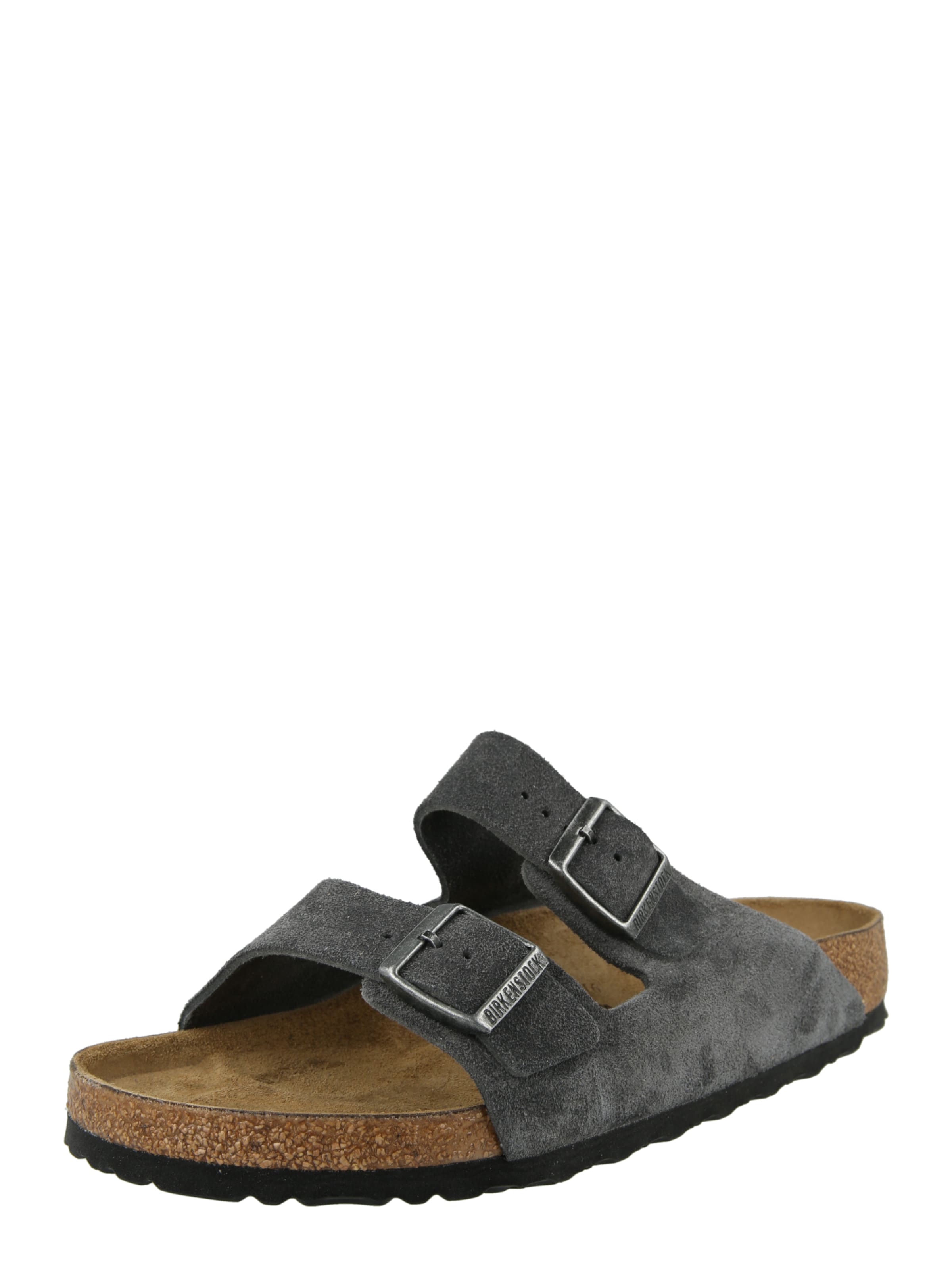 BIRKENSTOCK Muiltjes 'Arizona LEVE' in Grijs: voorkant