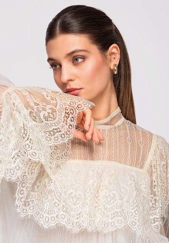 Ombre Blouse in Beige