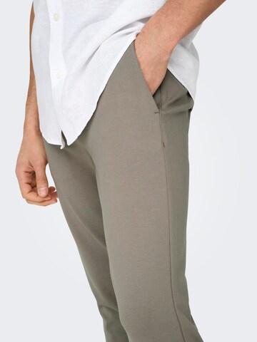 Only & Sons Slimfit Παντελόνι τσίνο 'ONSMark' σε πράσινο