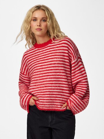PIECES Pullover 'ADA' in Rot: Vorderseite