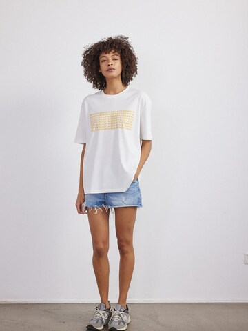 BEARTH Shirt ''Scan Code' Bio-Baumwolle' in Weiß