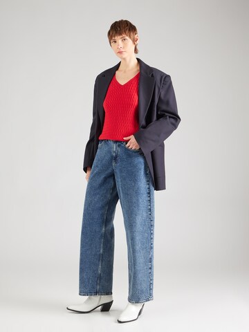 TOMMY HILFIGER Pulover | rdeča barva