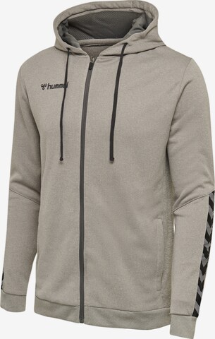 Hummel Athletic Zip-Up Hoodie in Grey