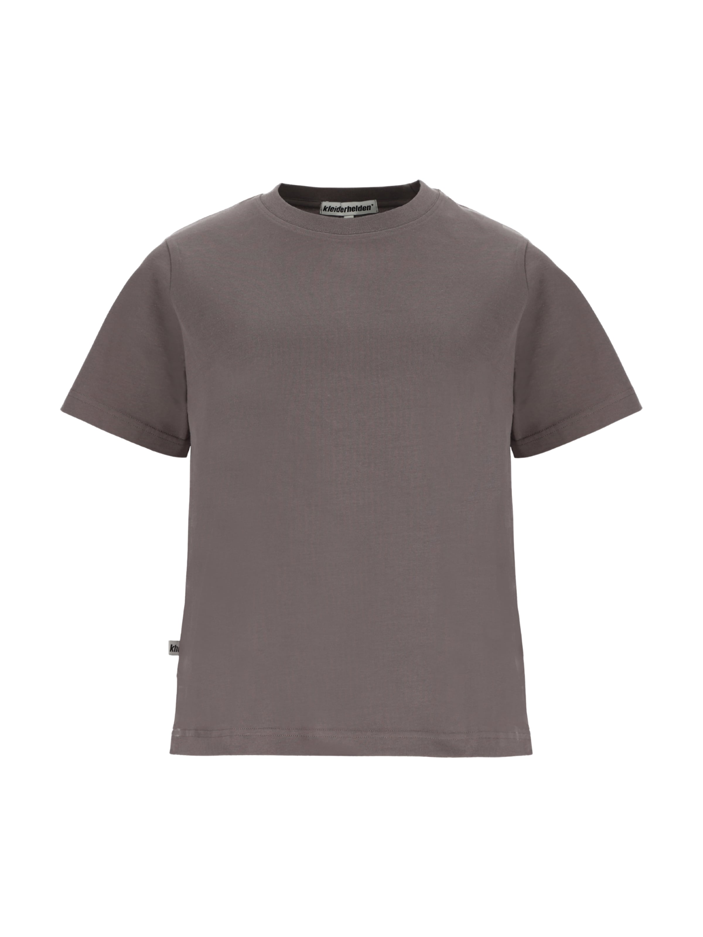 kleiderhelden Shirt 'kheTee, made from regenerative cotton' in Grey: front