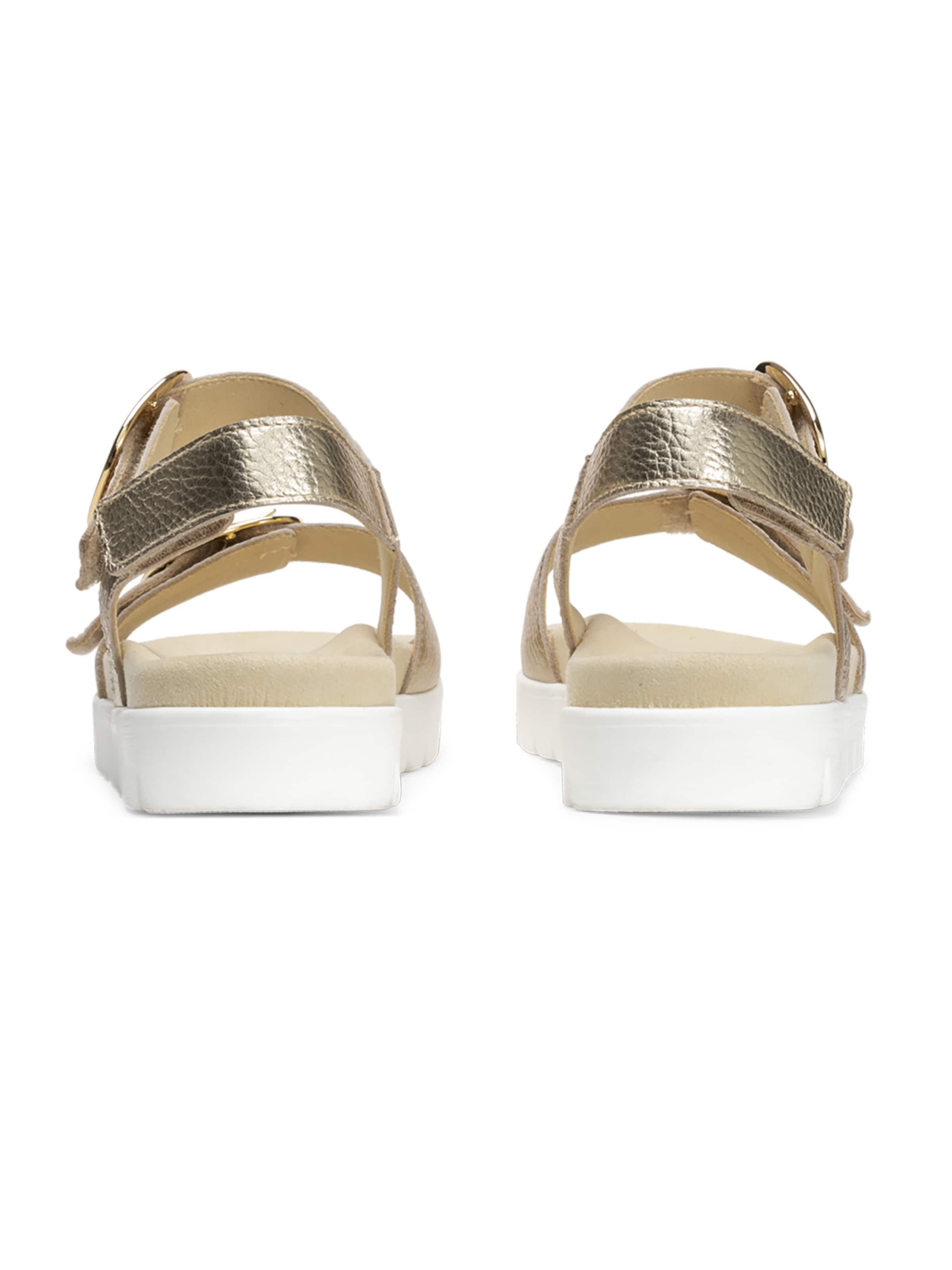 VITAFORM Strap Sandals in Gold