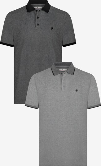 DENIM CULTURE Camiseta 'MOE' en gris / negro, Vista del producto