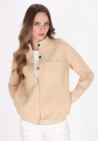 DreiMaster Maritim Between-season jacket in Beige: front