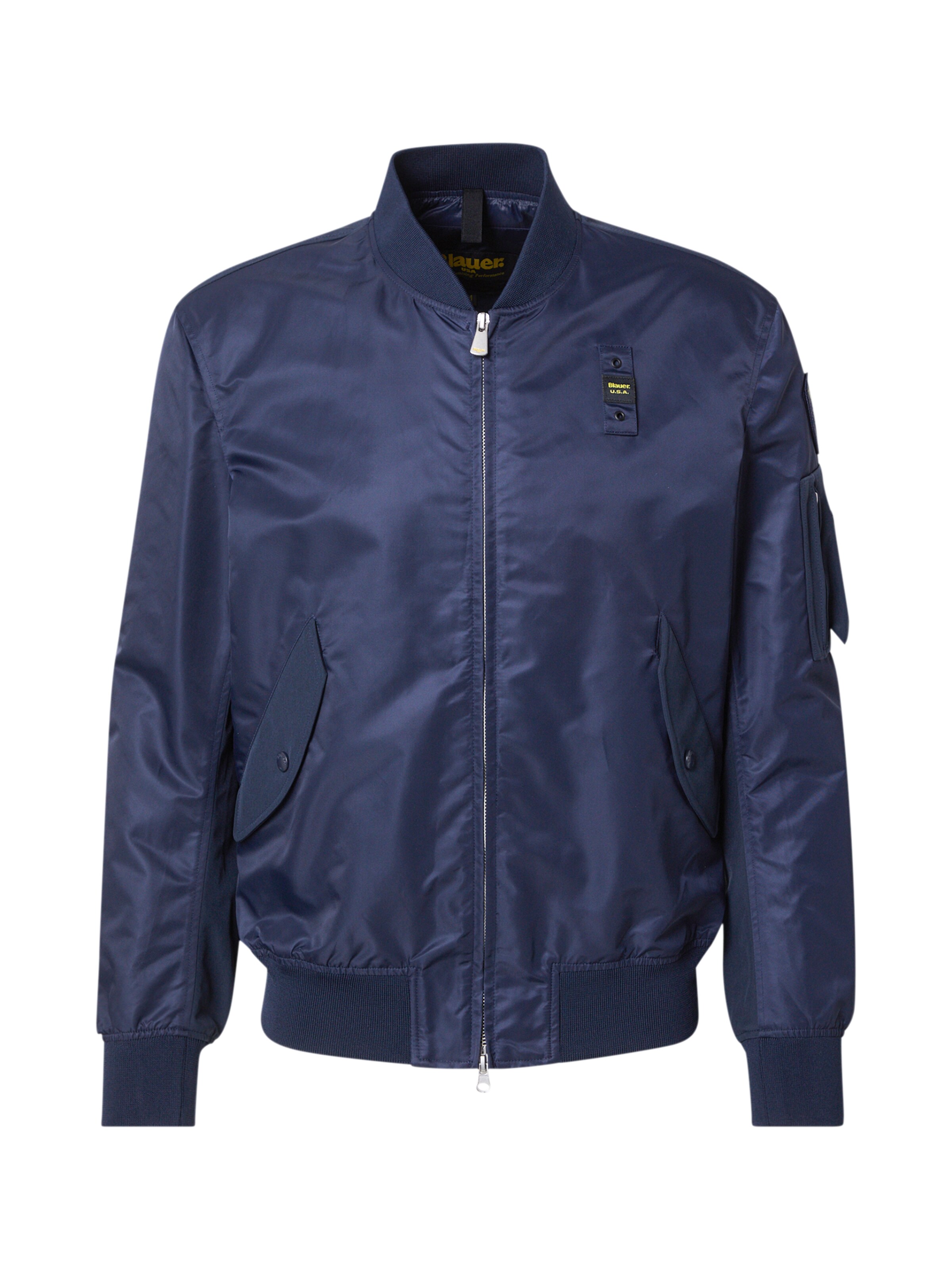 Blauer.USA Přechodná bunda 'ROCKY' – modrá: přední strana