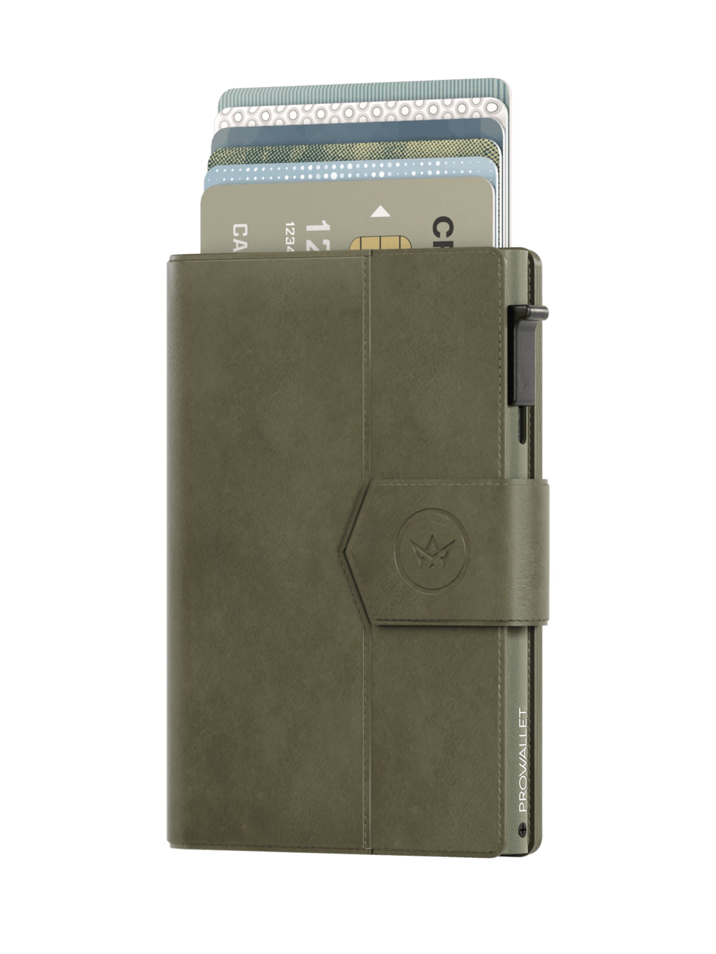 Prowallet Wallet 'Pasjeshouder Plus' in Green: front