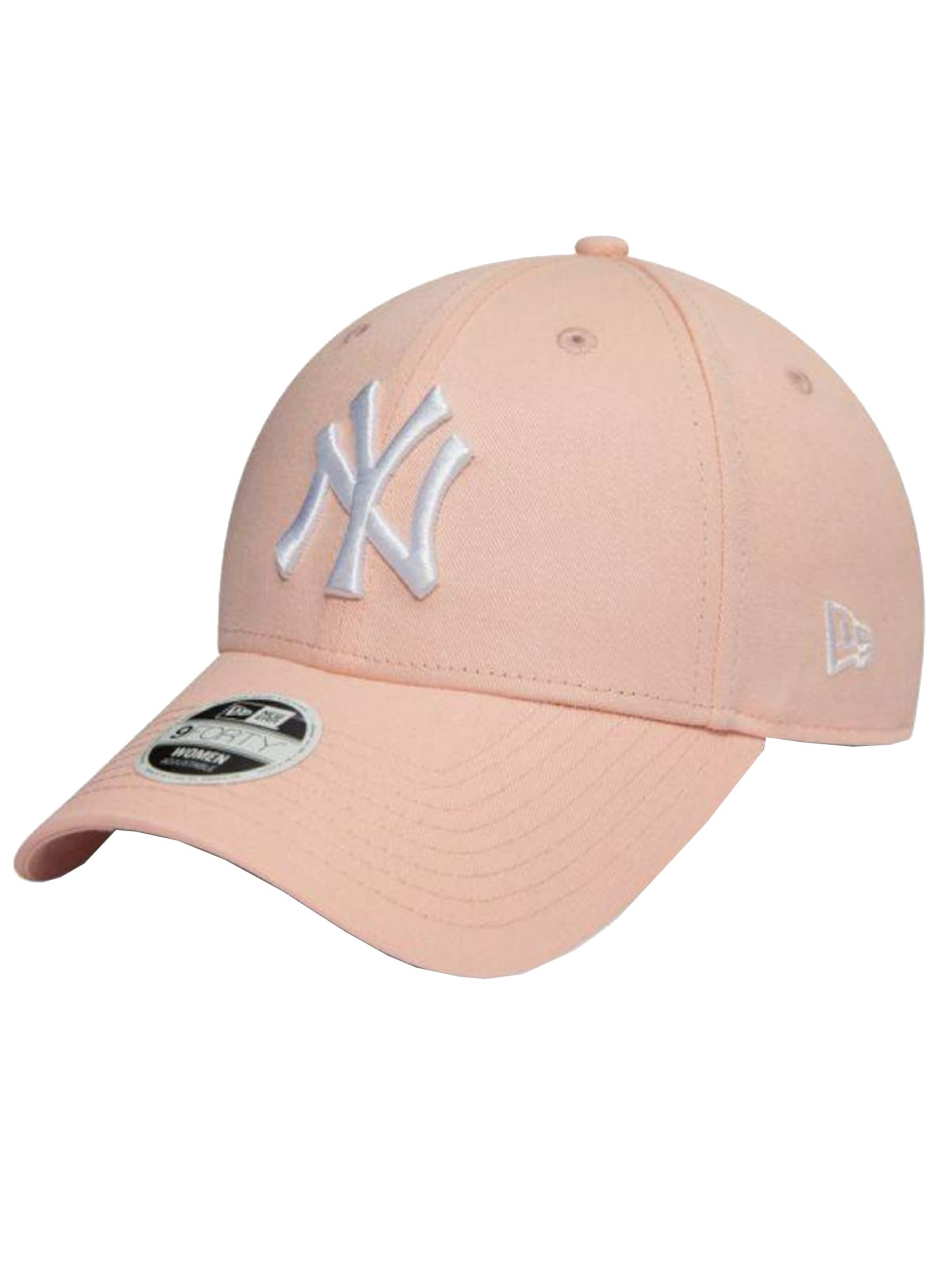 NEW ERA Cap 'New Era League Essential New York Yankees MLB' in Pink: front