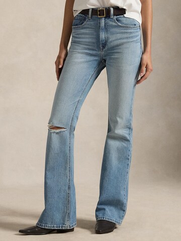 Polo Ralph Lauren Flared Jeans in Blauw: voorkant