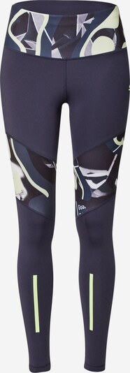 PUMA Pantalon de sport 'LIGA' en bleu nuit / bleu chiné / jaune pastel / gris, Vue avec produit