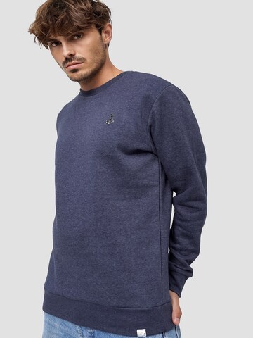 Mikon Sweatshirt 'Anker' in Blauw