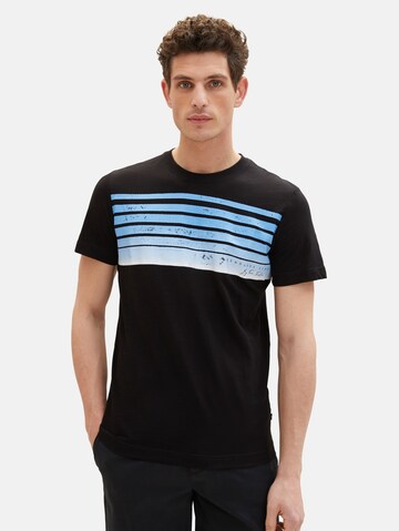 TOM TAILOR T-Shirt in Schwarz: Vorderseite