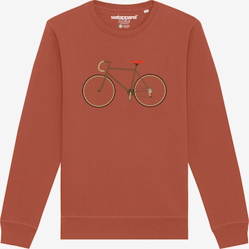 Felpa ' Fahrrad ' di Watapparel in marrone: frontale