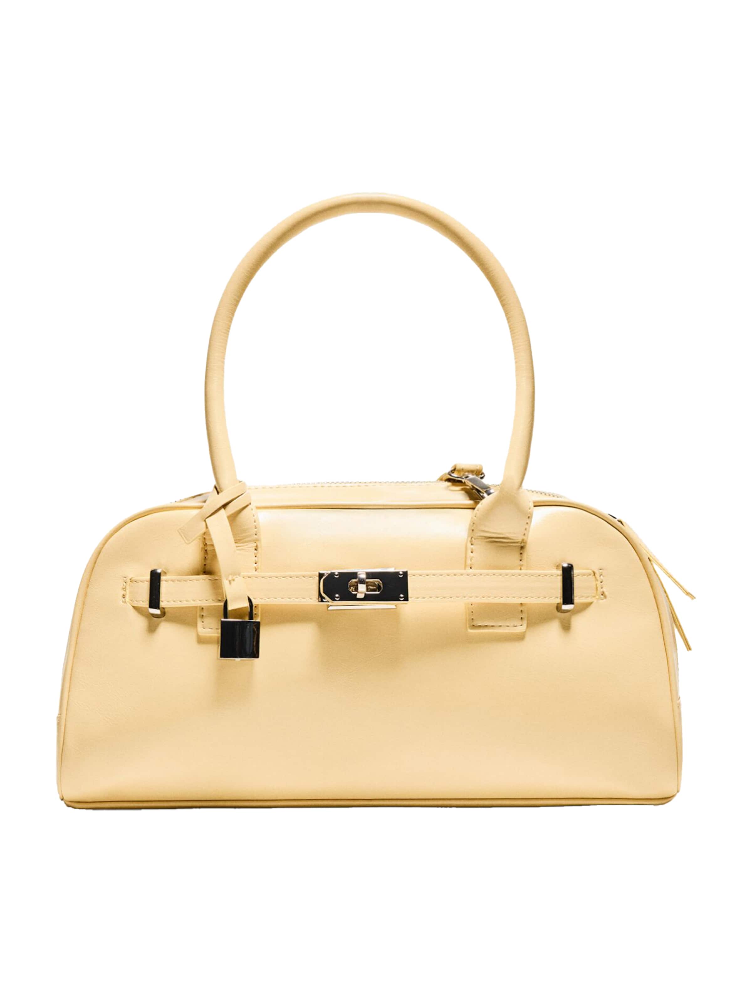 Bershka Чанта за през рамо в жълто: отпред