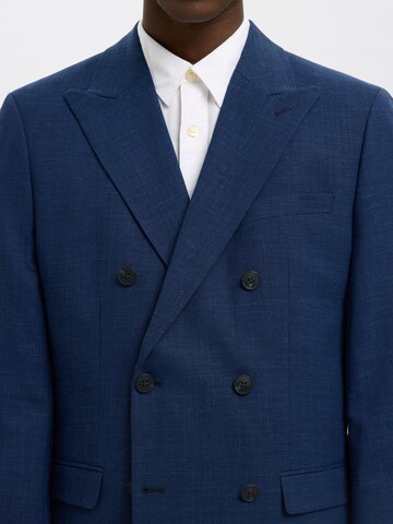Coupe slim Veste de costume SELECTED en bleu