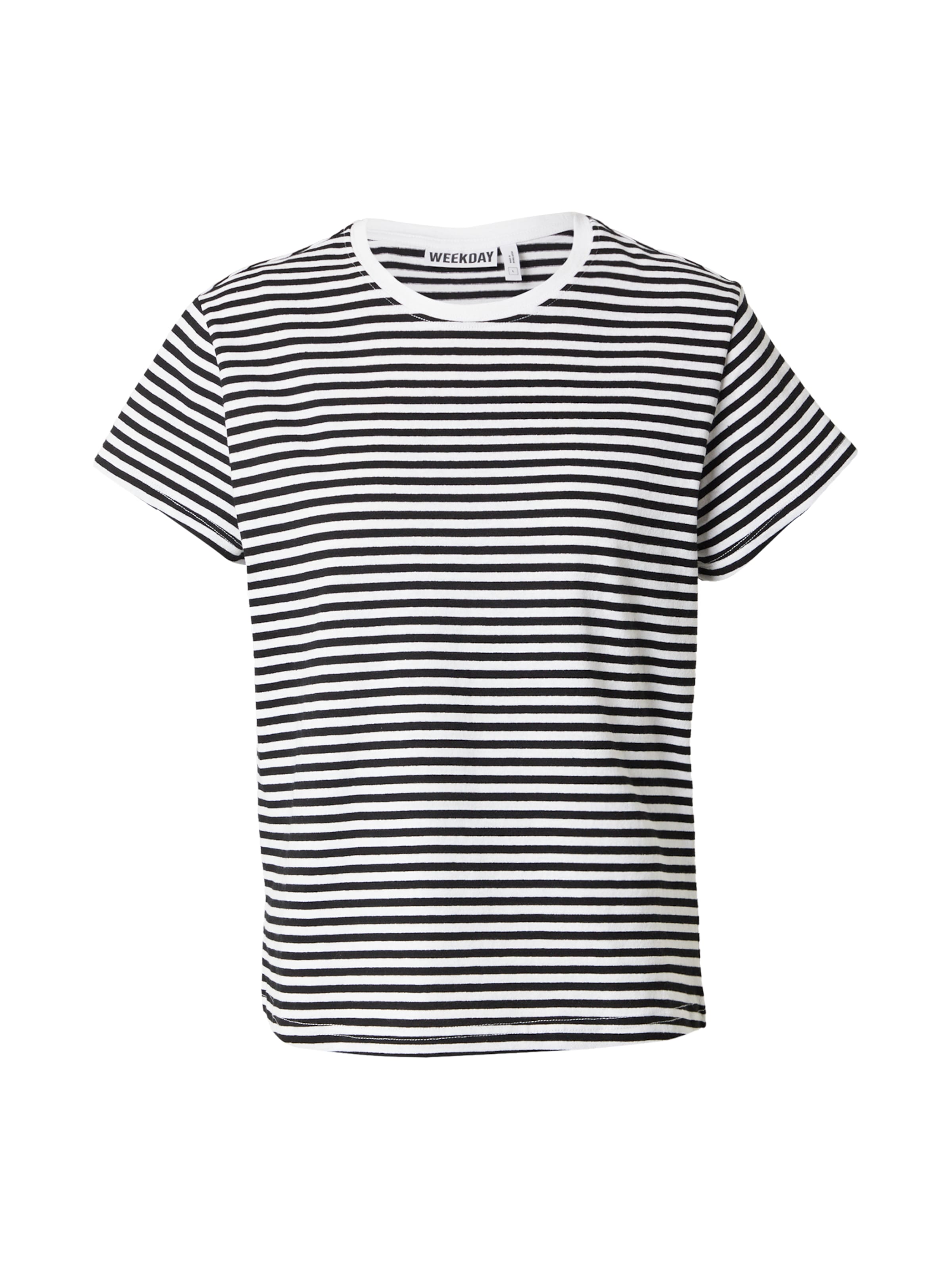 WEEKDAY Póló - fekete: elől
