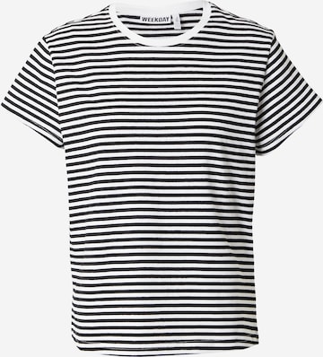 juoda WEEKDAY Marškinėliai: priekis