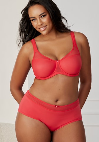 NUANCE Boyshorts in Red: front