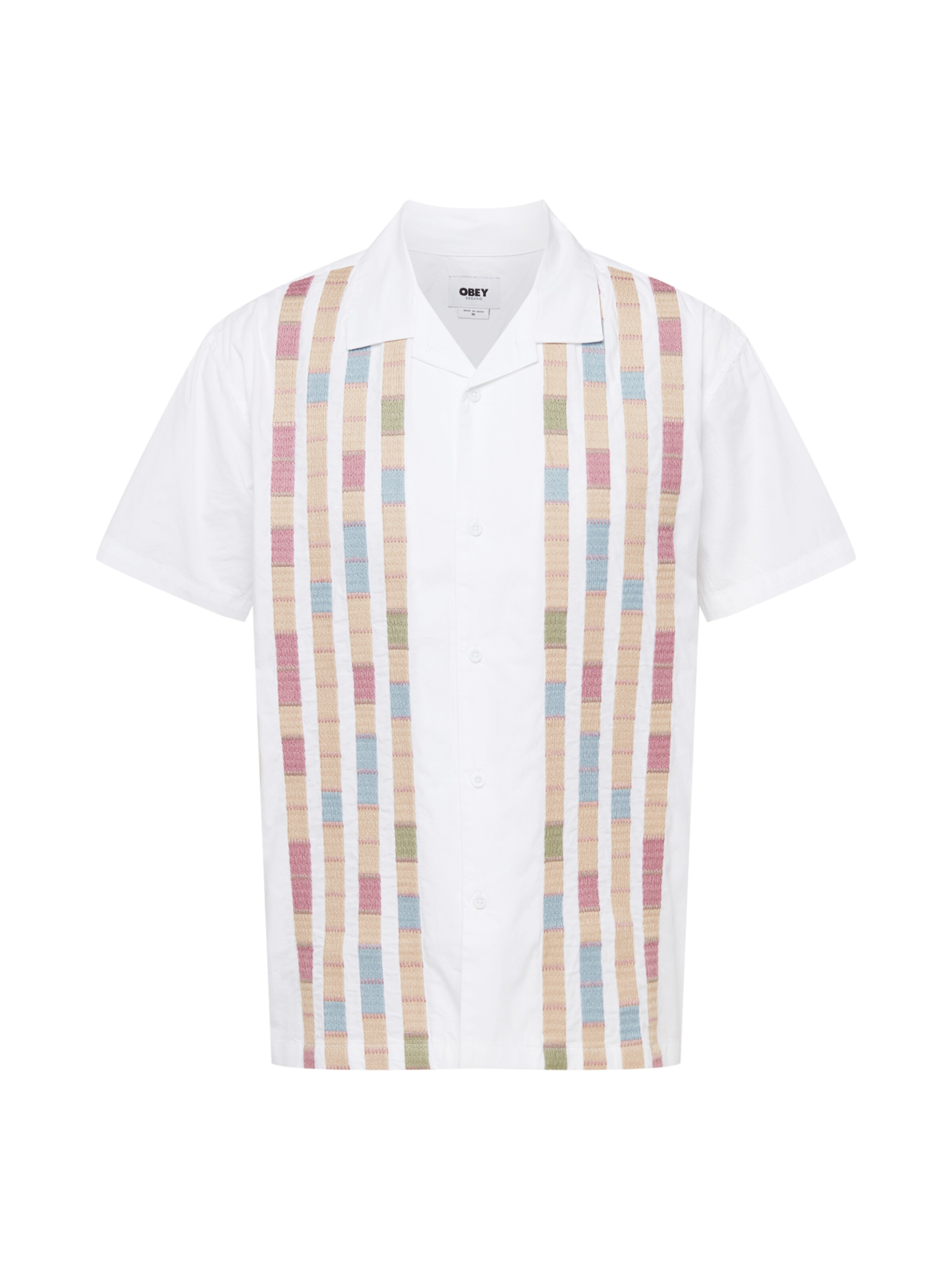 Obey Regular Fit Hemd 'Jules' in Weiß: Vorderseite