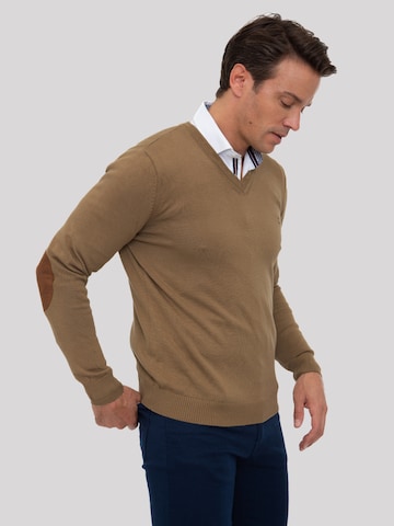 Sir Raymond Tailor Sweater 'Los Angeles' in Brown